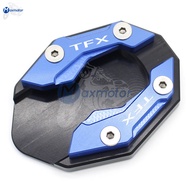 For Yamaha TFX150 TFX 150 tfx Motorcycle Accessories Side Stand Enlarge Plate Kickstand Extension Pad With TFX logo