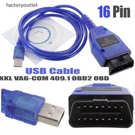 FCMY USB Cable KKL VAG 409.1 OBD2 OBD Diagnostic Scanner VCDS VW/Audi/Seat A++ FAC