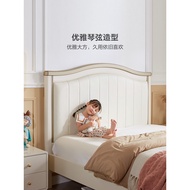 Lin's Youth Bedroom Children's Bed Solid Wood Feet Boys Girls Single Double Princess Bedroom Simple 
