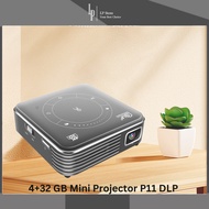 4+32 GB Mini Projector P11 DLP Bluetooth WIFI Smart Pocket Mobile Android 9.0 4K Home Theater Projec
