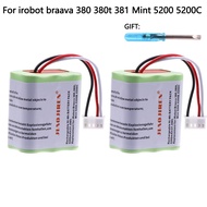 Brand new Powerful 7.2V NI-MH 5200mAh iRobot Braava 380T 380 390T Mint 5200 5200B 5200C Vacuum Clean