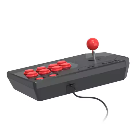 Arcade Fight Stick Turbo Function Street Fight Controller Stick USB Cable Console Rocker for PS 5/PC