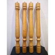 Kayu Larik Tiang Pagar Larik Musang WOOD STICK ROD POLE COLUMN WOODEN STICK POLE COLUMN WOODEN DIY H