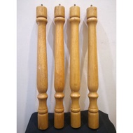 Kayu Larik Tiang Pagar Larik Musang WOOD STICK ROD POLE COLUMN WOODEN STICK POLE COLUMN WOODEN DIY HANDCRAFTED REPAIR