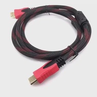 30M High Speed HDMI-Compatible Cable HDTV Black And Red Braided 1.4V Cable High Speed TV Data Computer Monitor Support 3D 1080P