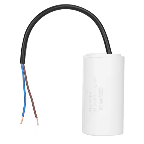 CBB60 Capacitor CBB60 Run Capacitor with Wire 250V AC 120uF 50/60Hz for Motor Motor Capacitor Run Ca