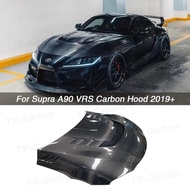 VRS Style Hood Carbon Fiber For Toyota GR Supra A90 A91 Mk5 Bonnet Hood Car Accessories Carbon Bonne