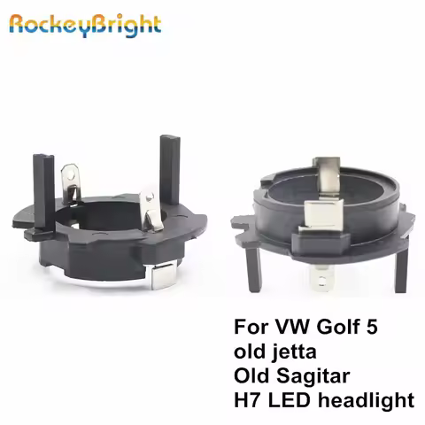 Rockeybright H7 LED Headlight Retainer Clip for Volkswagen OldJetta Sagitar Golf 5 LED H7 Adapter He