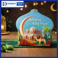 [per pcs] Eid Hampers Box free hangtag size 19.5x15.5x8.5cm Eid al-Fitr cake Box 2026