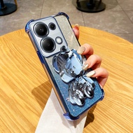 Ybd Shining Mũ Hồng Gấu vỏ điện thoại cho Redmi Note 13 Pro Plus Note 13 Pro + mạ điện trọn gói Xiao