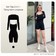 2 in 1 workout Set wearing 2 straps Bfit BN0222-02