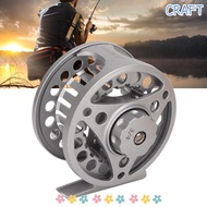 CRAFTML Fly Fishing Reel, 3/4WT Left Right Handed Full Metal Fly Reel, Durable Silver Aluminum Alloy