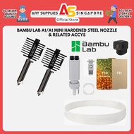 (SG 2-Days) Bambu Lab Hardened Steel Nozzle A1 / A1 Mini 0.4mm 0.6mm Build Plate Silicone Sock AMS T