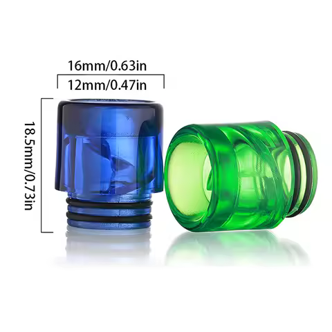 1pcs Resin 810 Resin Hardware Drip Nozzle Anti Scald Straw Joint Acrylic Spiral Dripper Mouthpiece D