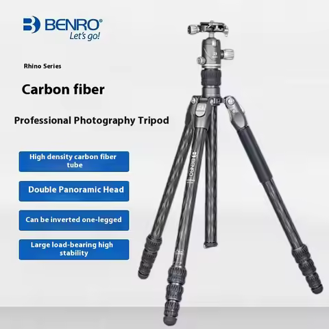 Benro Rhino RH229 258 298 328CK Carbon Fiber Tripod Portable Professional SLR Camera Monopod Canon N