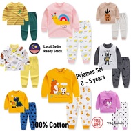 🦔 Baju Bayi Baby Clothing New Born Infant Kanak-Kanak Kid Boy Girl Pajamas Tidur Pyjamas Long Sleeve