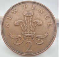 1971/United Kingdom New Two pence/Circulationcoin/流通幣/Ref1972