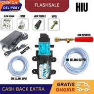 Alat Cuci Set steam Hiu 12v / Pompa air dc 12v Hiu 100Psi 5Lpm original / Mesin cuci motor dan mobil