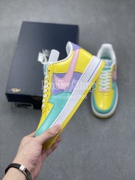 全新🌸Nike Air Force 1 Low 彩色漆皮拼接 舒適休閒板鞋