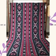 Kain Tenun Troso Jepara Kain batik tenun ikat blanket Halus warna merah mix hijau tua Kain Selimut P