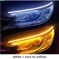 Car DRL Daylight with Flowing Signal Ultra Thin Soft Tube Led Strip Headlamp Led DRL Car Lighting Ac