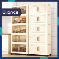 Uliance 40-80cm Lowest Price Gap Storage Organizer Magnetic Door Foldable Storage Cabinet Double Doo
