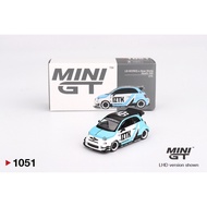 Mini GT 1/64 Abarth 595 LB WORKS x Abas Works IZTK LHD