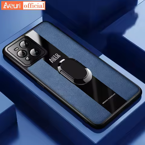 Case For OPPO Find X X2 Lite X3 Neo Luxury Ring Holder Leather Case For OPPO Find X2 X3 X5 Pro Silic