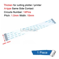 1pc Thicken 14P FPC Ribbon Flexible Flat Cable 14Pin 14Pins Pitch 1.0mm A-type Same Side Contact FFC