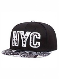 1入組男士棒球帽 NEW YORK NYC嘻哈棒球帽KPOP街頭時尚配件
