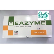 ONE FULL BOX BEAZYME PAPAIN TABLET 10S X 50 STRIPS