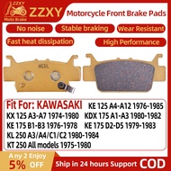 1 Pair Motorcycle Front Brake Pad For KAWASAKI KE 125 A4-A12 76-85 KX 125 A3-A7 74-80 KDX 175 A1-A3 