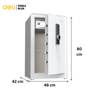 Deli ตู้เซฟ ตู้นิรภัย ตู้เซฟดิจิตอล ล็อคหลายแบบ ระบบเตือนภัย ปกป้องอย่างดี รับประกัน 1 ปี Safe Box