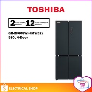 Toshiba 580L Refrigerator GR-RF608WI-PMY(52) Inverter GRRF608WIPMY (Gem Blue) / Morandi Grey Fridge 