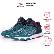 Giày thể thao bóng chuyền Nam Nữ Beyono Thunder Green Black đế cao su tự nhiên chịu lực thoáng khí