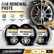 Pro Car Wheel Scratch Repair Cream 50g – Tire & Wheel Polish Restores Shine & Protects Rims 1/2/3 Un