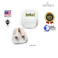 (20pcs) Safety First: Authentic 3 Pin Plug Top Socket (13 Amp) with SIRIM Certification - White