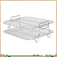 Air Fryer Rack For  5.5L Air Fryer, 2 Tier Air Fryer Grill/Shelf/Dehydrator Rack Square ,Air Fryer P