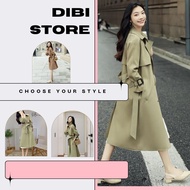 FASHIONABLE KAKI LONG WOMEN'SJacket | FORM TRENCH COAT LUXURY, GU STANDARD SHAPE (Dibi Store)