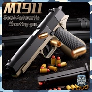 M1911 Semi-Automatic Soft Bullet Toy Gun Kids Outdoor Simulated Shooting Pellet Gun Toy For Boys Pla