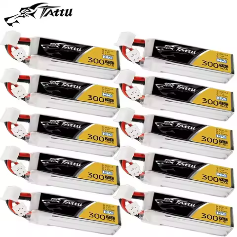 Original TATTU 75C 300mAh 7.6V LiPo Battery For RC Helicopter Quadcopter FPV Racing Drone Parts 7.6V