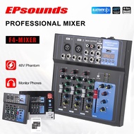 MIXER F4-USB 4 Channel Mixer W/Bluetooth Sound Mixer