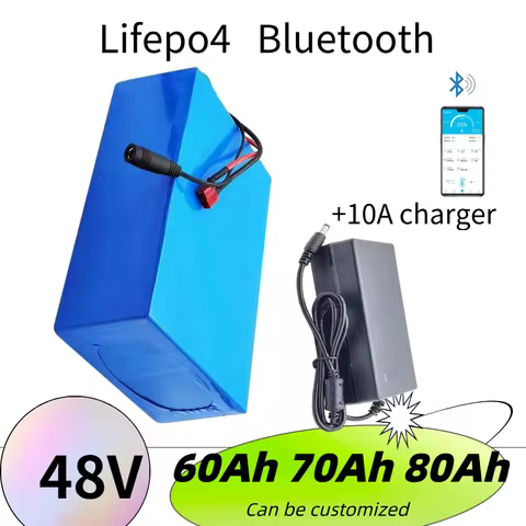 Lithium 48V 80AH lifepo4 48V 60Ahbattery 48V 70Ah Rechargeable for 3500w scooter bike Solar motorcyc