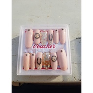 3D Plain Fake Nails Art Wedding Nails