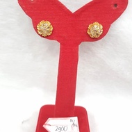 Int209Gw52Gw anting giwang permata intan berlian bunga emas kadar 22K