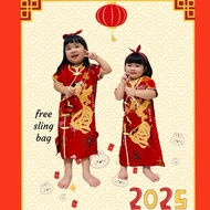 MERAH Imlek EDITION SUPER CHEONGSAM DRESS/RED CNY SPECIALT/CHEONGSAM SNAKE GIRL'S DRESS