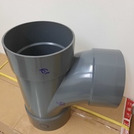 TEE Y 90 DEGREE TEE Y 45 DEGREE 6" Fitting PVC Maspion TY - Tee Y - LARGE RADIUS TEE 6 X 6 inch -