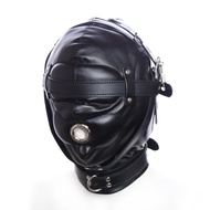 Sensory Deprivation Gimp Bandage Mouth Lockable Leather Mask Hood For Masquerade Halloween Mardi Gra