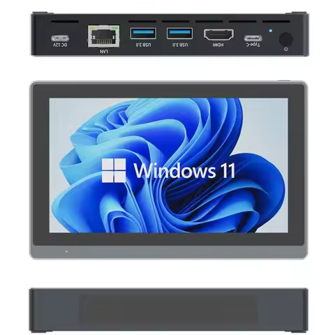 Industrial Higole Gole 2 Pro 7" Mini Computer Intel Win11 8/16GB RAM 4K for AI/Automation/Education 