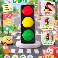 GANTUNGAN Traffic Light fidget clicker | 3D clicker fidget clicker keychain | Fidget clicker | Click